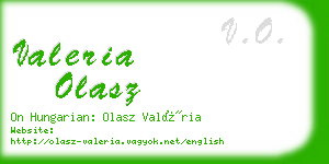 valeria olasz business card